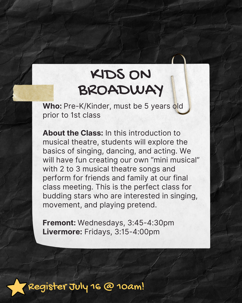 Kids on Broadway (FREMONT)